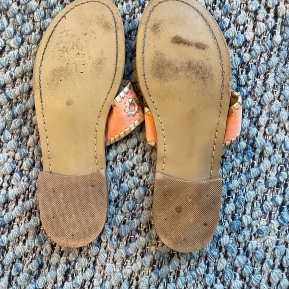 Jack Rogers Sandal Size 7 Peach and Gold - Picture 5 of 5